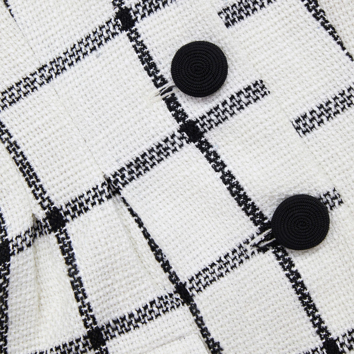 CREAM CHECK TAILORED MINI DRESS Flowering Girl