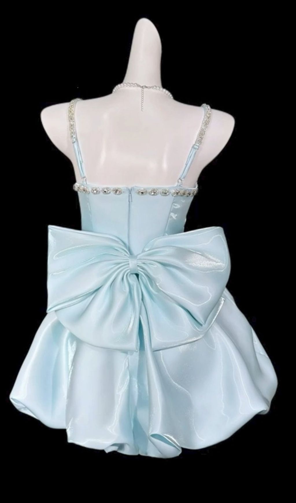 Krissy Strappy Diamante Flower Mini Dress Flowering Girl