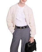 FAUX FUR SLEEVE JACKET Flowering Girl