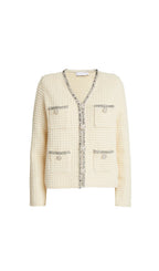 CREAM KNIT CARDIGAN Flowering Girl