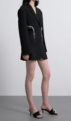Brenna Diamond Cutout Mini Blazer Dress Flowering Girl