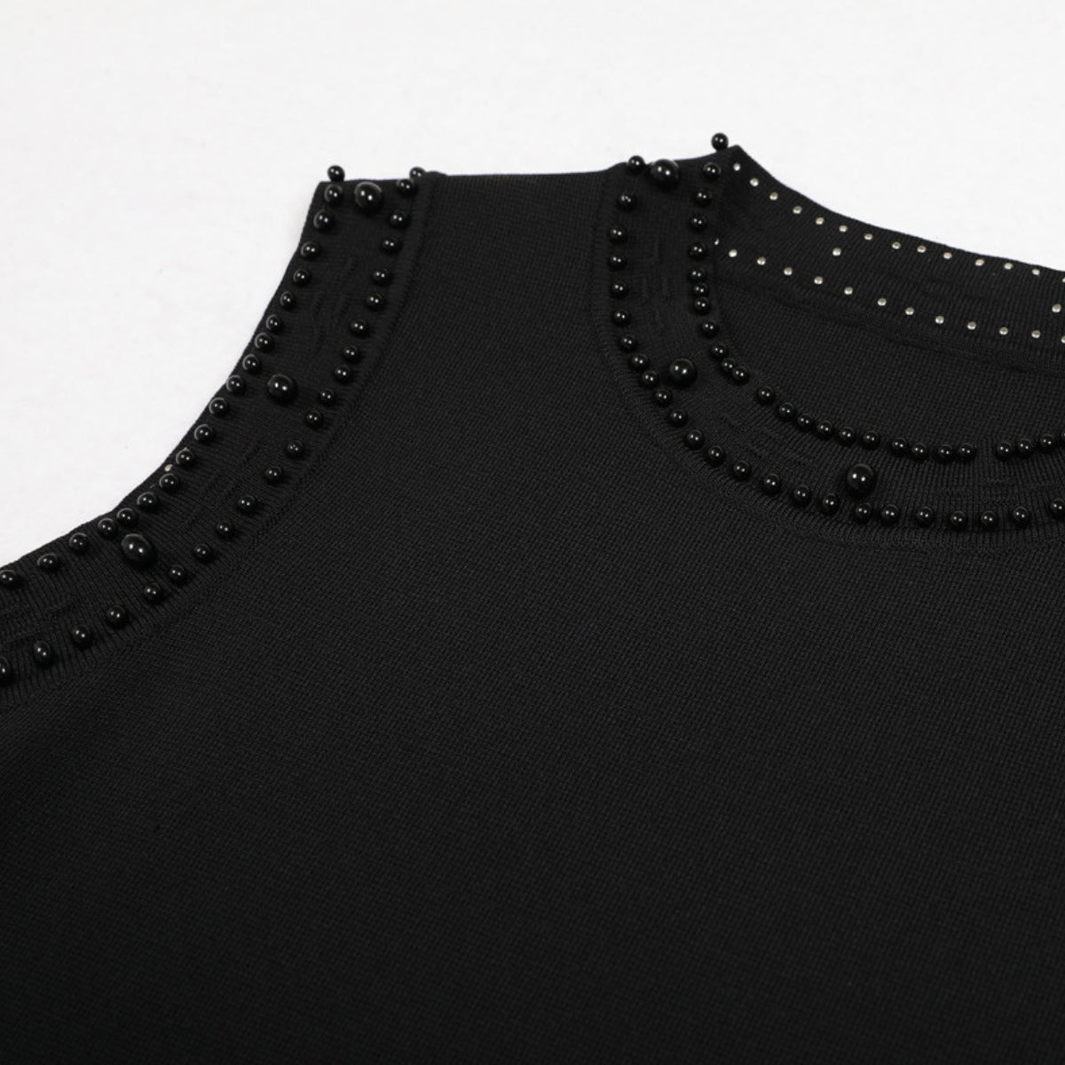 Edie Black Bead Midi Dress & Cardigan Flowering Girl