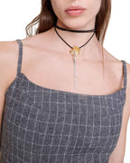 CHECK CORSET STYLE TOP Flowering Girl