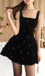 Eros Black Bow Embellished Mini Dress Flowering Girl