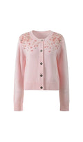 Heron Embellished Knit Cardigan Flowering Girl