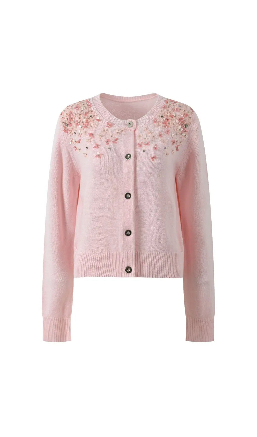 Heron Embellished Knit Cardigan Flowering Girl