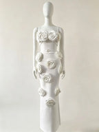 Maggi Flower Embellished Maxi Dress Flowering Girl