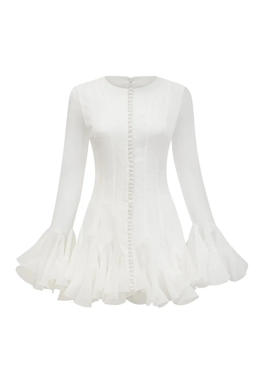 Jocelyn Ruffled Mini Dress Flowering Girl