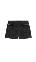SEQUIN BEAD TRIM TWEED SHORTS Flowering Girl
