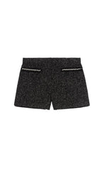 SEQUIN BEAD TRIM TWEED SHORTS Flowering Girl