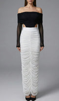Joplin Long Sleeve Ruched Skirt Set Flowering Girl