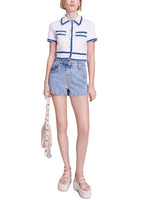 SHORT SLEEVE CROPPED CARDIGAN Flowering Girl