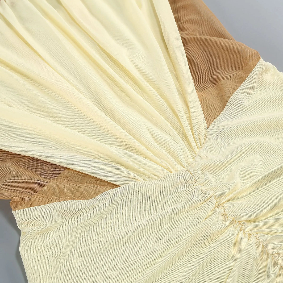 Merab Yellow Slit Maxi Dress Flowering Girl