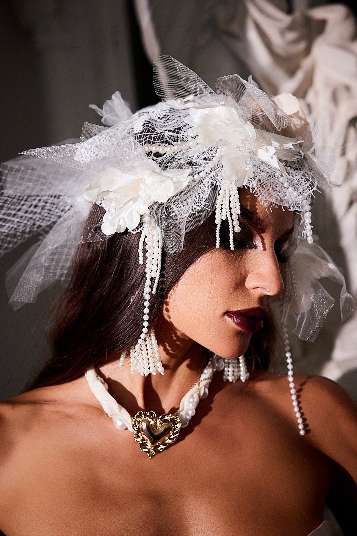Havera Mesh Flower Tiara Flowering Girl