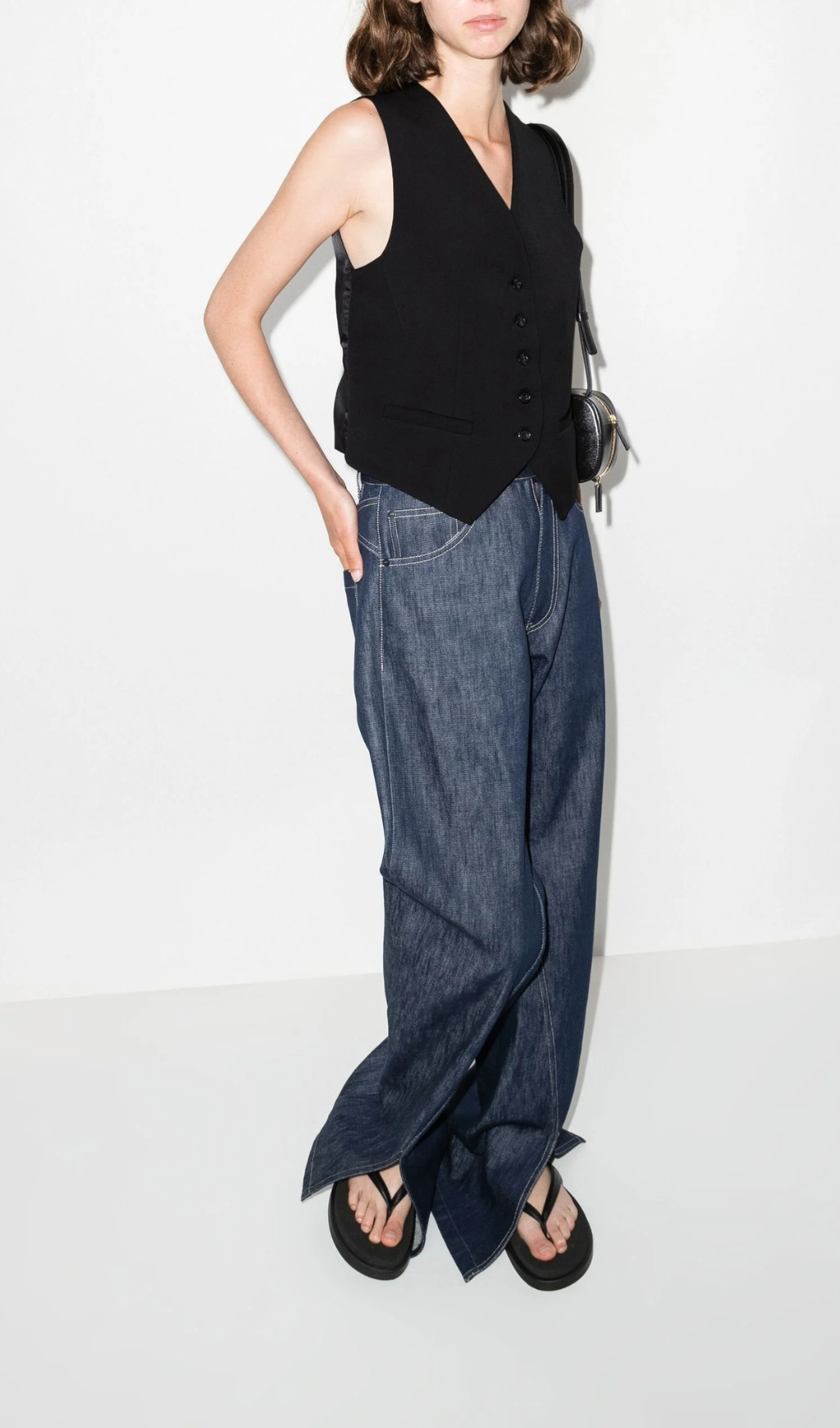 BLACK GELSO WAISTCOAT Flowering Girl
