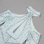 Alivia Halter Cutout Bandage Mini Dress Flowering Girl