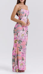 Elan Flower Printed Maxi Dress Flowering Girl