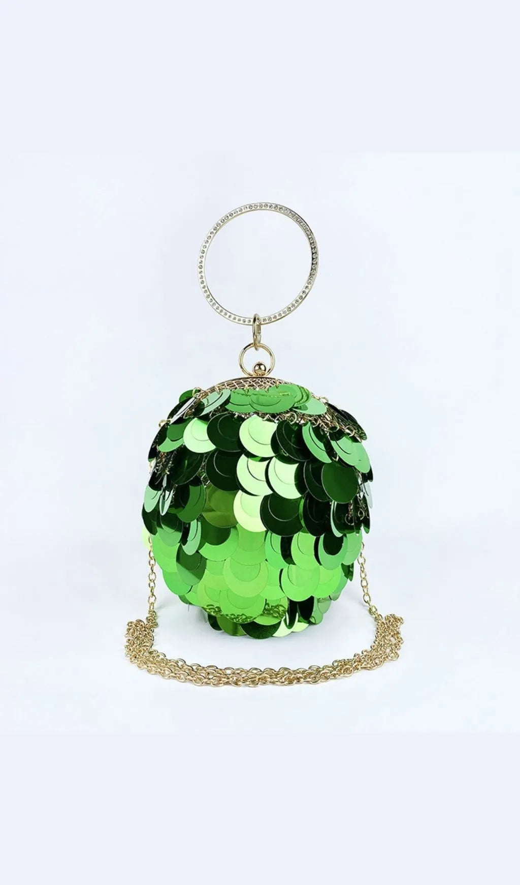 Adaiba Green Ball Sequin Bag Flowering Girl
