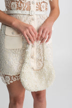 Beaded Pearl Shoulder Bag – Ivoire Flowering Girl