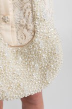 Beaded Pearl Shoulder Bag – Ivoire Flowering Girl